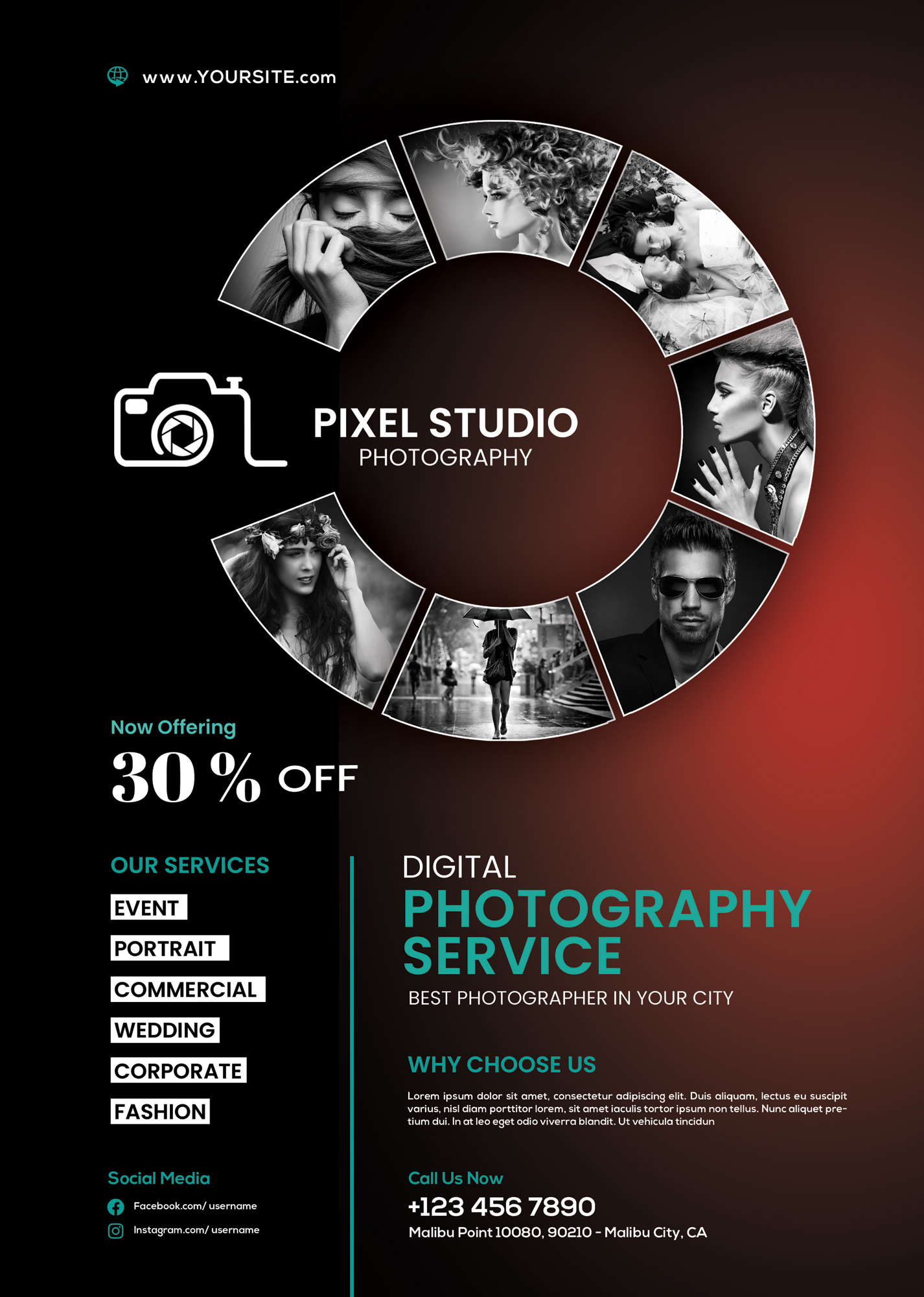 Photography Flyer Template PSD Download