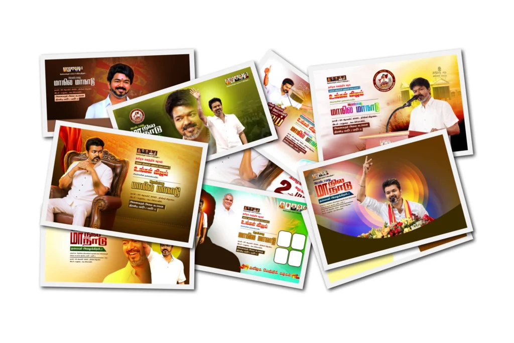Top 10 TVK Vijay Manadu Flex Design Psd Collection free download kumarannetwork.com