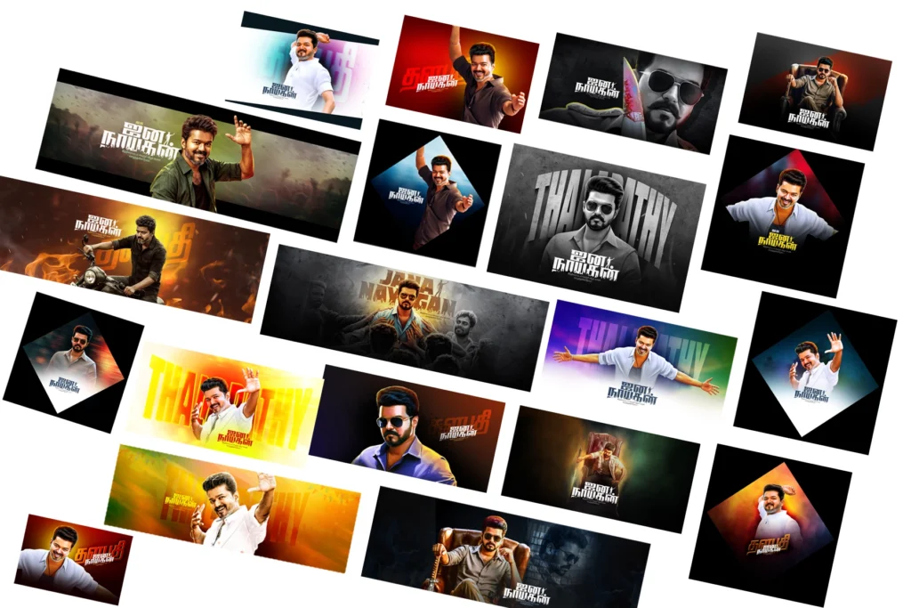 TVK CM Vijay Birthday Flex Design PSD Collection Vol-01 kumarannetwork.com